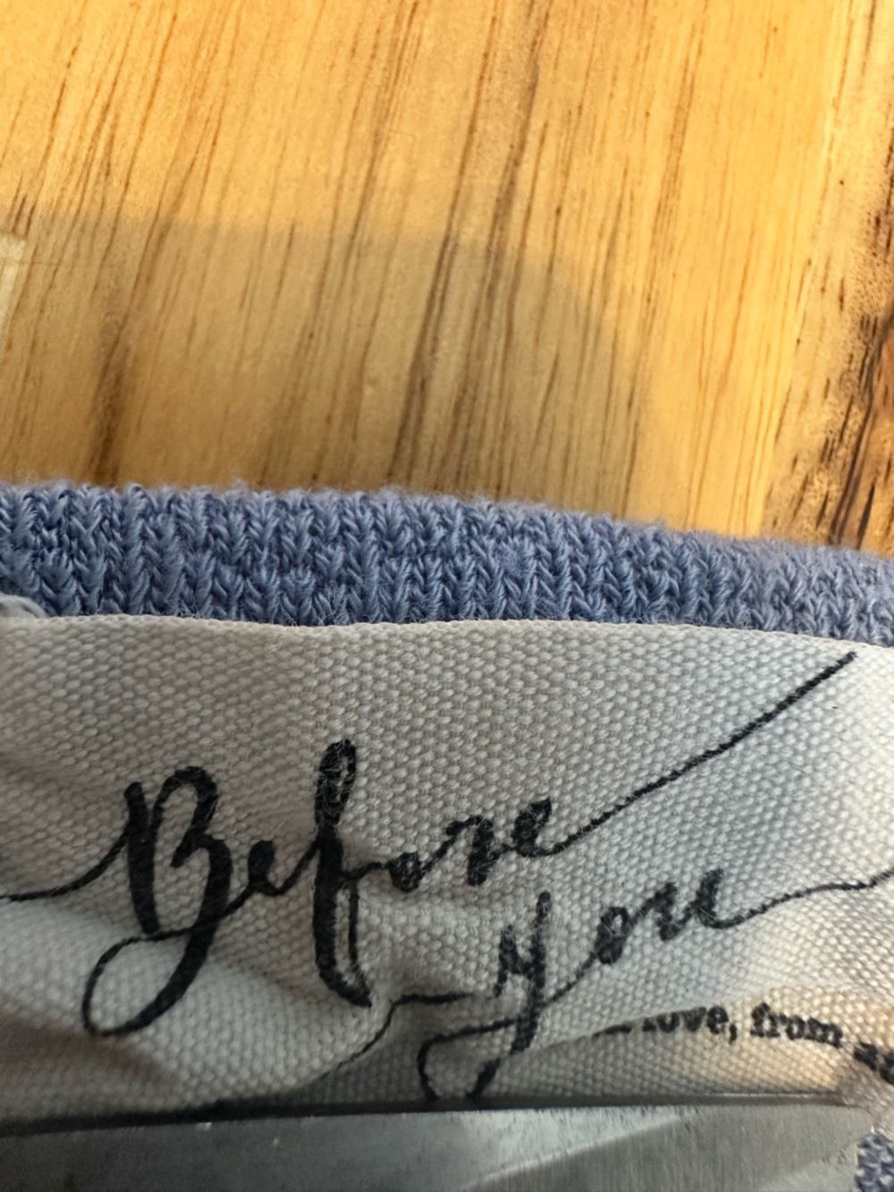 Before You Light Blue Gray V-Neck Knit Top size 3X - Picture 7 of 9